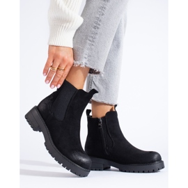 Stivaletti Chelsea neri da donna Shelovet nero 1