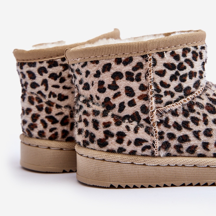 Stivali da neve caldi per bambini Beige Gooby 2