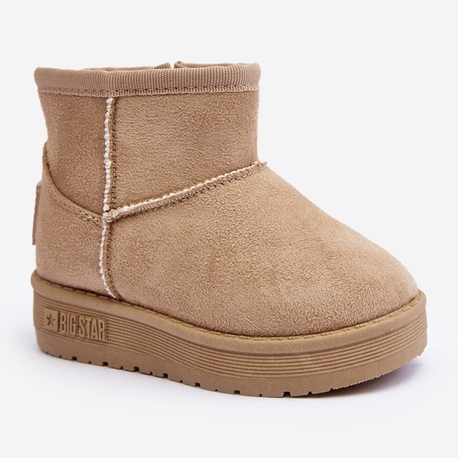 Stivali da neve slip-on isolati per bambini Beige Big Star MM374098 2