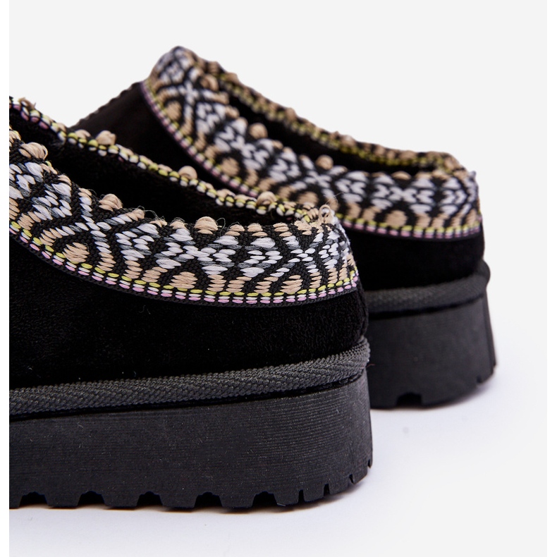 Pantofole isolanti per bambini Nero Olivane 1