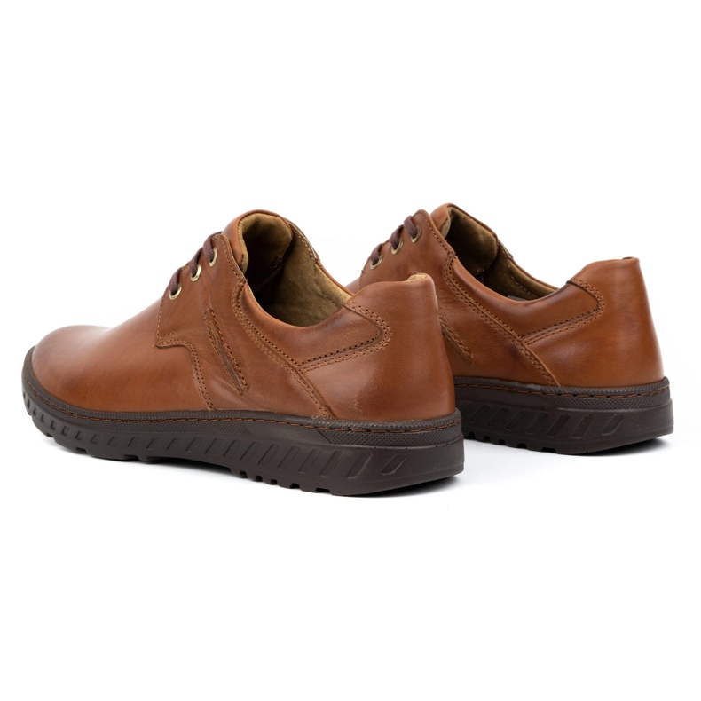KOMODO Scarpe da uomo in pelle casual 923k marrone 4