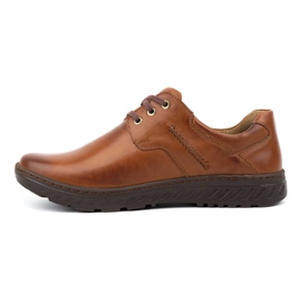 KOMODO Scarpe da uomo in pelle casual 923k marrone 1