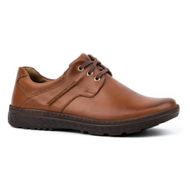 KOMODO Scarpe da uomo in pelle casual 923k marrone 2