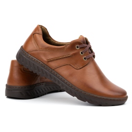 KOMODO Scarpe da uomo in pelle casual 923k marrone 3