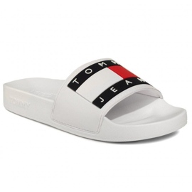 Tommy Hilfiger Infradito Tommy Jeans Flag Pool Slide W EN0EN00474-YBS bianco 1