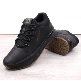 Scarpe da uomo in pelle nera, sneakers Cruiser Bustagrip nero 1