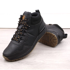 Scarpe da uomo in pelle nera Jogger Pro Bustagrip nero 1