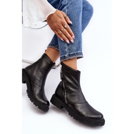 Stivali Bassi in Pelle da Donna Laura Messi 2620/975 Neri nero 2