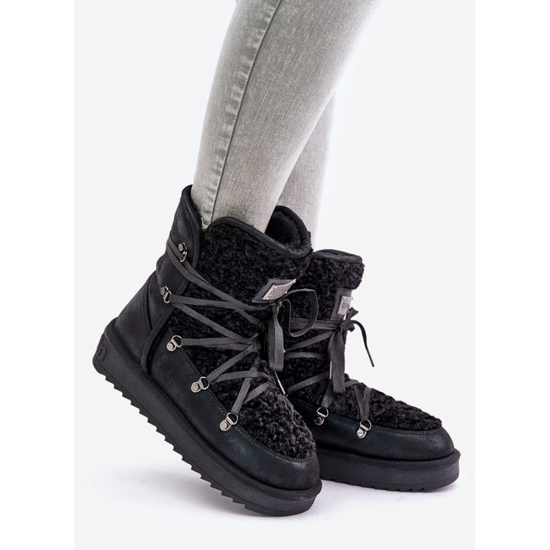 Doposci Impermeabili con Plateau Vegan D.Franklin DFSH370004 Nero 1