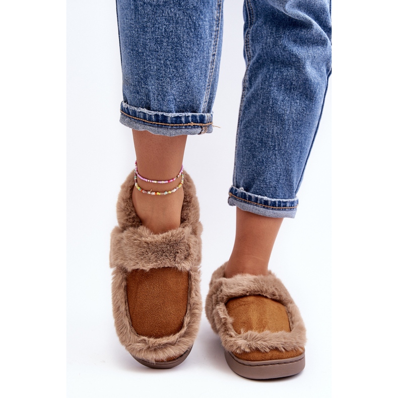 Pantofole Sailey Cammello Da Donna Con Pelliccia marrone 2