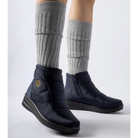 News Doposci blu navy con zeppa bassa 1