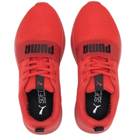 Scarpe Puma Wired Run Jr. rosse per bambini 374214 05 rosso 1