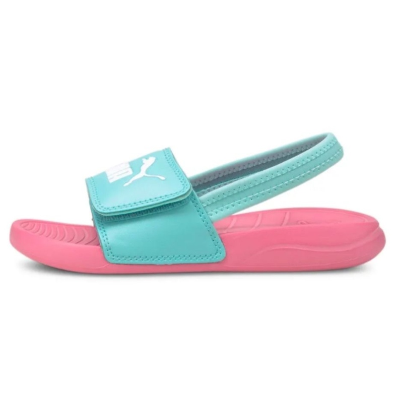Sandali da bambino Puma Popcat 20 Backstrap Ac rosa 380555 08 blu 1