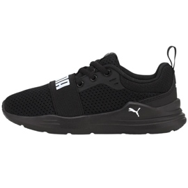 Scarpe da bambino Puma Wired Run nere 374216 01 nero 1