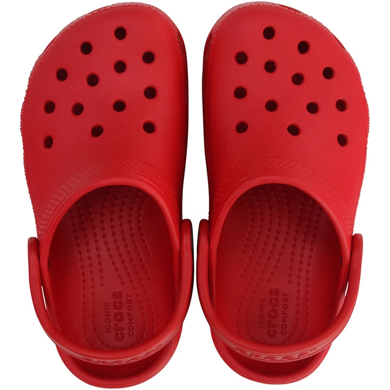 Crocs Toddler Classic Clog zoccoli per bambini rossi 206990 6EN rosso 2