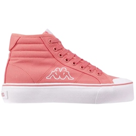 Scarpe da donna Kappa Boron MId Pf rosa e bianche 243161 2210 1