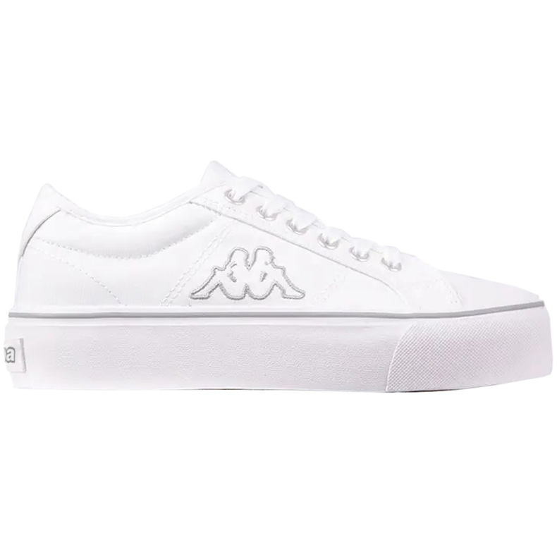Scarpe Kappa Boron Low Pf da donna bianco e argento 243162 1015 bianca 1