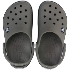 Crocs Kids Crocband Clog zoccoli per bambini, grigio e blu navy 207006 05H 2