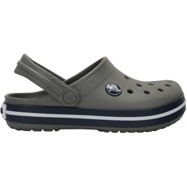Crocs Kids Crocband Clog zoccoli per bambini, grigio e blu navy 207006 05H 1