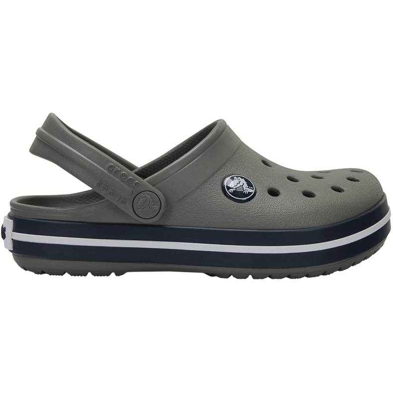 Crocs Kids Crocband Clog zoccoli per bambini, grigio e blu navy 207006 05H 1