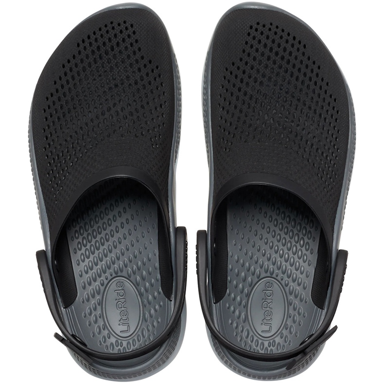 Zoccoli Crocs LiteRide 360 ​​Clog neri e grigi 206708 0DD nero 2