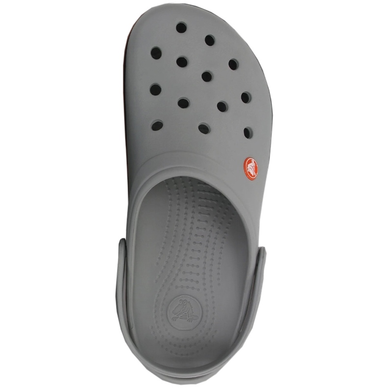 Zoccoli da uomo Crocs Crocband Clog grigio e arancione 11016 01U 2