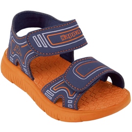 Sandali per bambini Kappa Kaleo K blu navy e arancio 260887K 6744 arancia 1