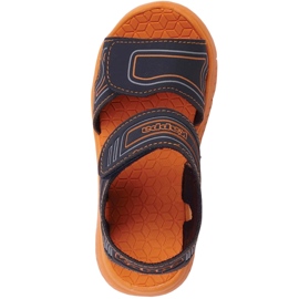 Sandali per bambini Kappa Kaleo K blu navy e arancio 260887K 6744 arancia 2