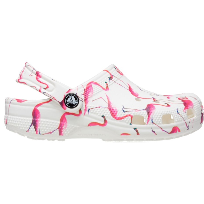 Zoccoli per bambini Crocs Classic Party Kids bianchi e rosa 207826 1CW bianco 1