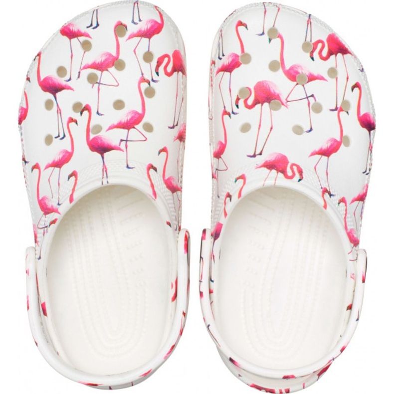 Zoccoli per bambini Crocs Classic Party Kids bianchi e rosa 207826 1CW bianco 2