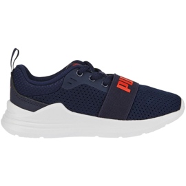 Scarpe da bambino Puma Wired Run Ps, blu navy 374216 21 1
