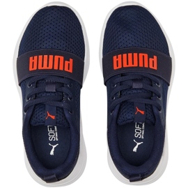 Scarpe da bambino Puma Wired Run Ps, blu navy 374216 21 2