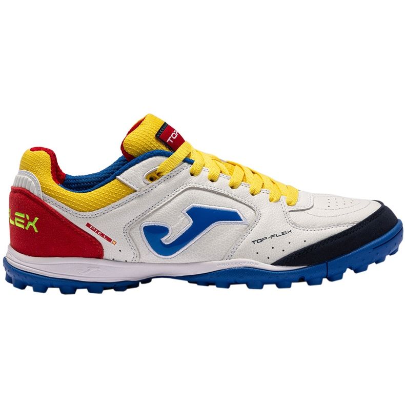 Scarpe da calcio Joma Top Flex 2216 Turf, bianche e rosse bianco bianco 1
