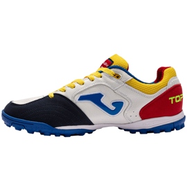 Scarpe da calcio Joma Top Flex 2216 Turf, bianche e rosse bianca bianca 2
