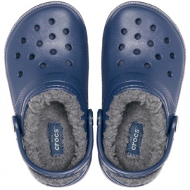 Zoccoli per bambini Crocs Lined Clog, blu navy 207009 459 2