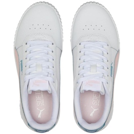 Scarpe da bambino Puma Carina 2.0 Jr bianco-rosa 386185 05 2