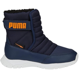 Scarpe da bambino Puma Nieve Wtr Ac Ps, blu navy 380745 06 1