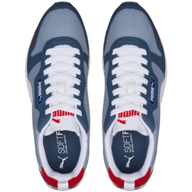 Scarpe Puma R78 da uomo blu e bianche 373117 61 2