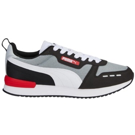 Scarpe Puma R78 da uomo nere e grigie 373117 66 bianca 1