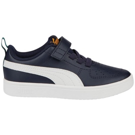 Scarpe da bambino Puma Rickie Ac Ps, blu navy e bianco 385836 07 1