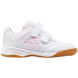 Scarpe da bambino Kappa Kickoff K bianche e rosa 260509K 1072 bianca 1