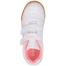 Scarpe da bambino Kappa Kickoff K bianche e rosa 260509K 1072 bianco 2