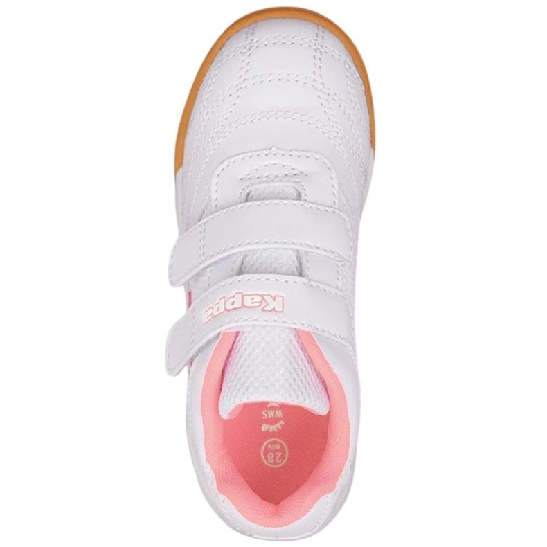 Scarpe da bambino Kappa Kickoff K bianche e rosa 260509K 1072 bianca 2