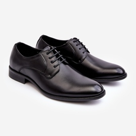Scarpe da uomo in pelle nere Harene nero 1