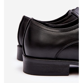Scarpe da uomo in pelle nere Harene nero 2