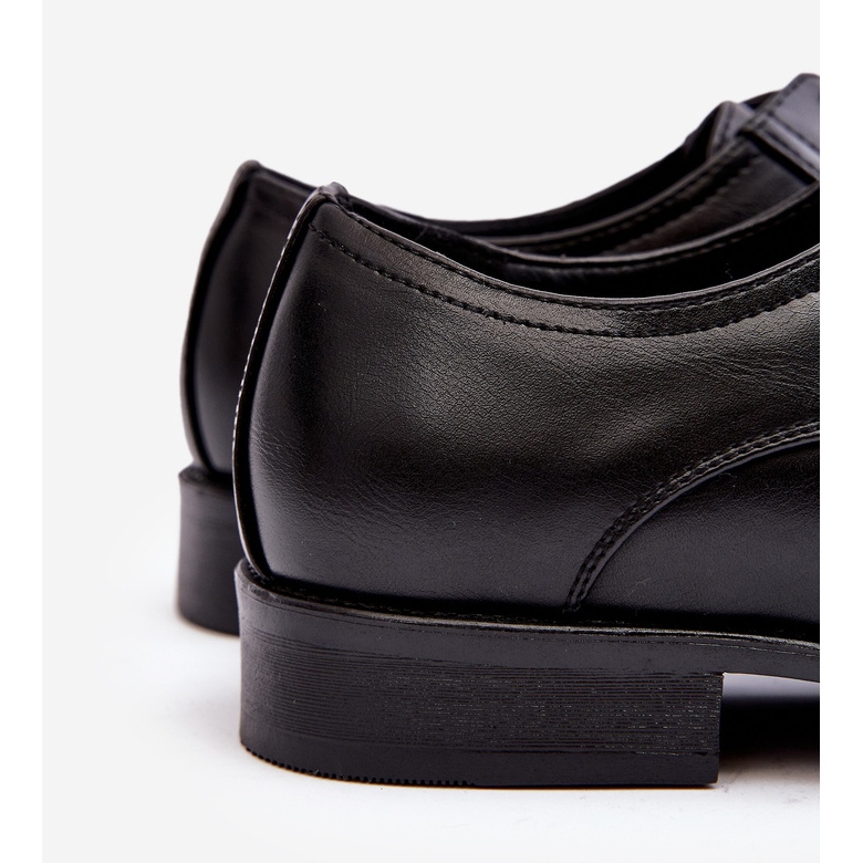 Scarpe da uomo in pelle nere Harene nero 2
