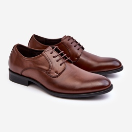 Scarpe da uomo in pelle Harene marrone 1
