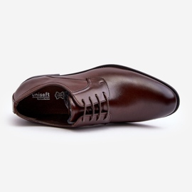 Scarpe in pelle da uomo Harene marrone scuro 2