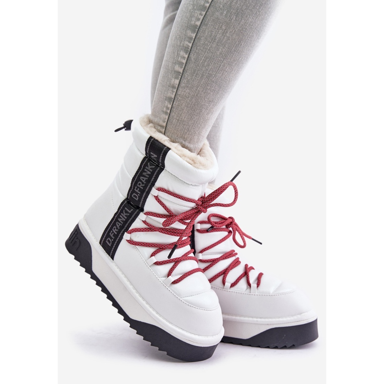 Doposci da Donna Con Suola Spessa Vegan D.Franklin DFSH371007 Bianco 1