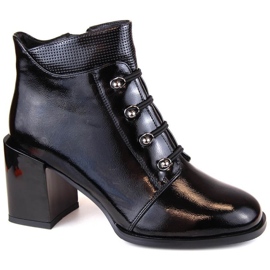 Stivaletti Filippo W PAW490 isolati in vernice nera nero 1